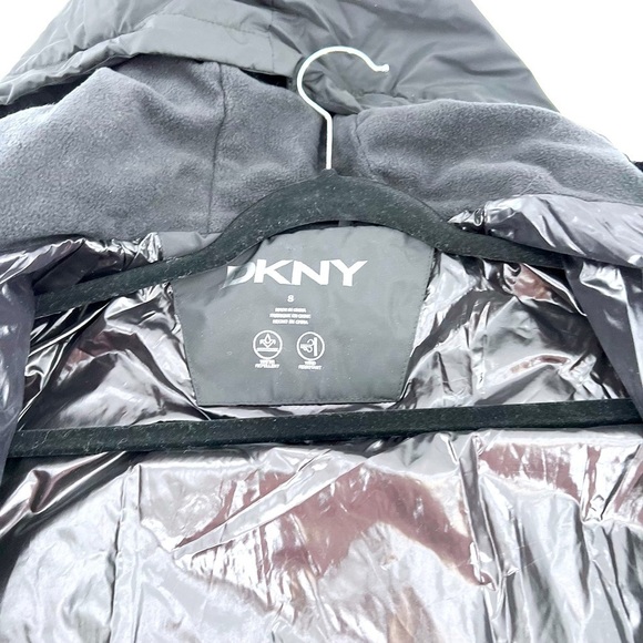 DKNY Men's Water Resistant Bomber Hooded Jacket Print Size S NWT - Picture 4 of 12